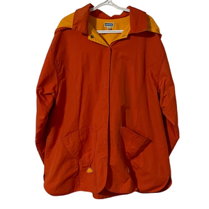Marese Orange Hooded Jacket With Embroidery Size 10
